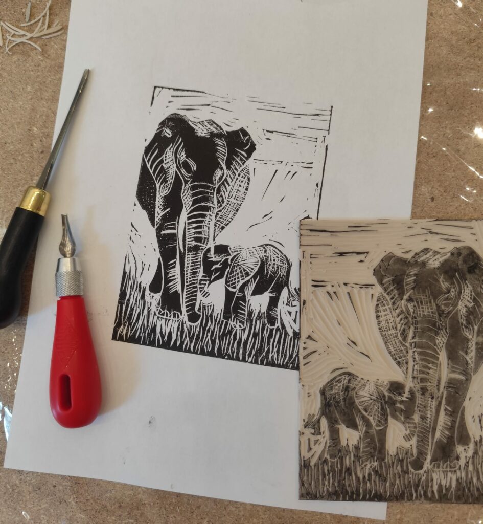 Atelier créatif Linogravure