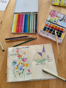 Aquarelle carnet de voyage